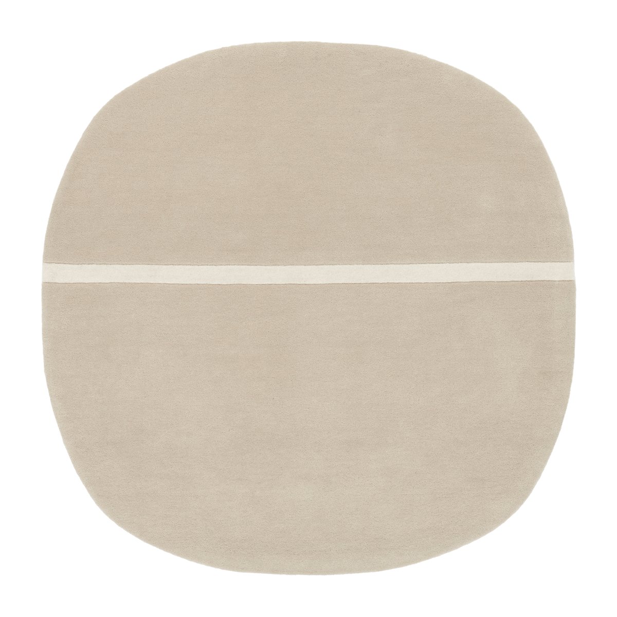 Normann Copenhagen Tapis Oona 140x140 cm Sand | Design Scandinave | Tapis en laine | Beige