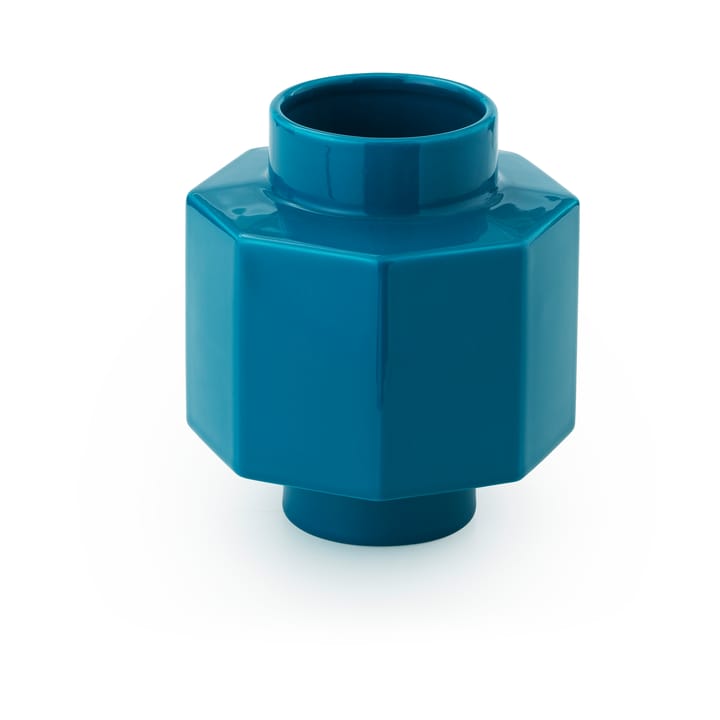 Vase Deko Object H5 Hexagon - Petrol Blue - Normann Copenhagen