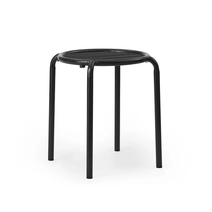 Vig tabouret rond - Noir, Ø41x46 cm - Normann Copenhagen