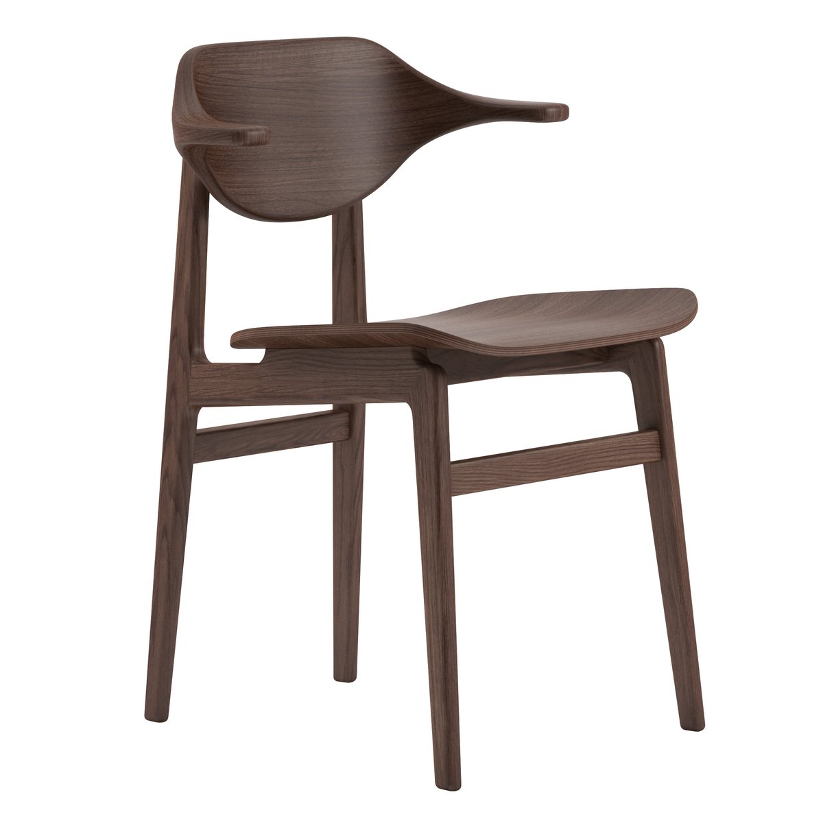 NORR11 Chaise Buffalo Dark oak | Design Scandinave | Chaises | Marron