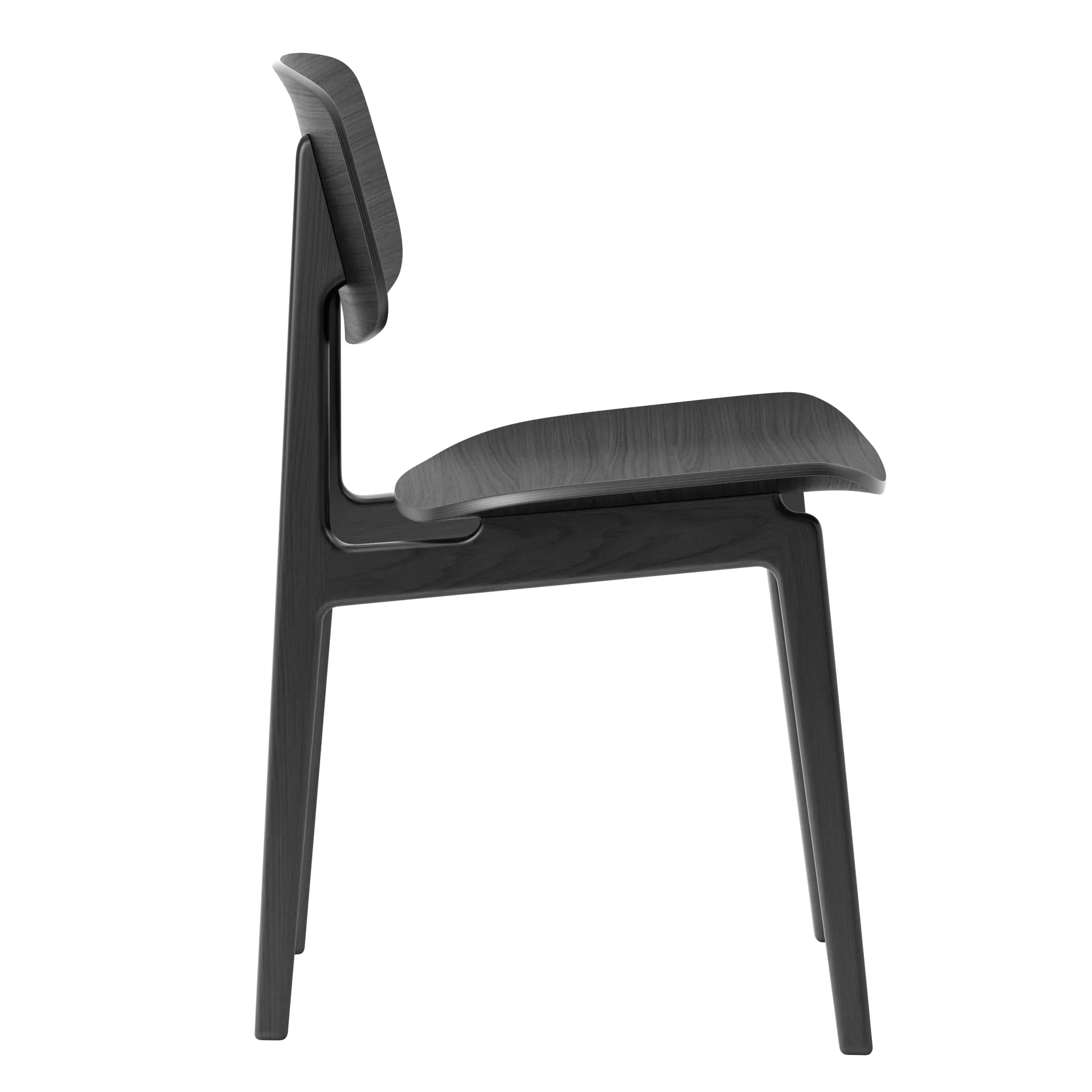 Chaise NY11, Chêne teinté noir NORR11
