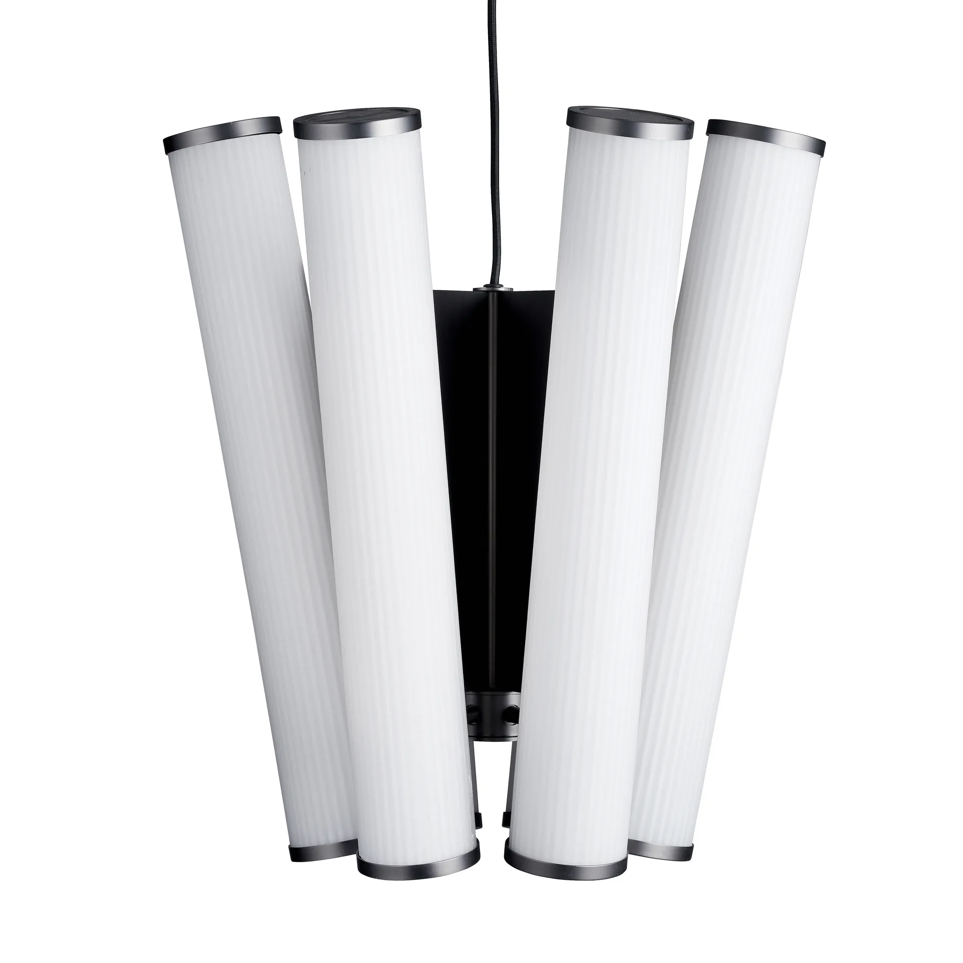 Lampe à suspension Deco Chandelier, Blanc-noir NORR11
