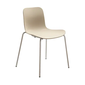 Langue chaise - Écru-chrome, piètement - NORR11