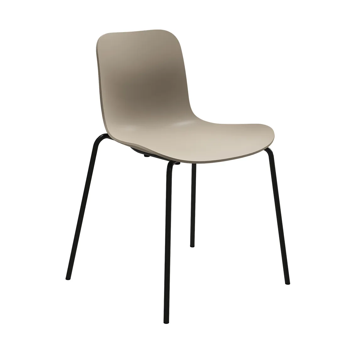 NORR11 Langue chaise Warm grey-noir cadre