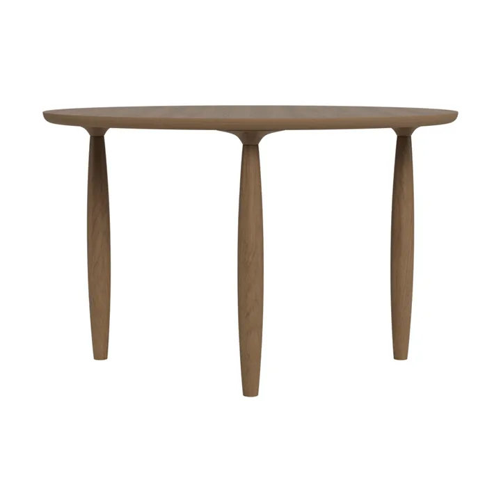 Table à manger Oku - Light smoked oak, Ø120 cm - NORR11