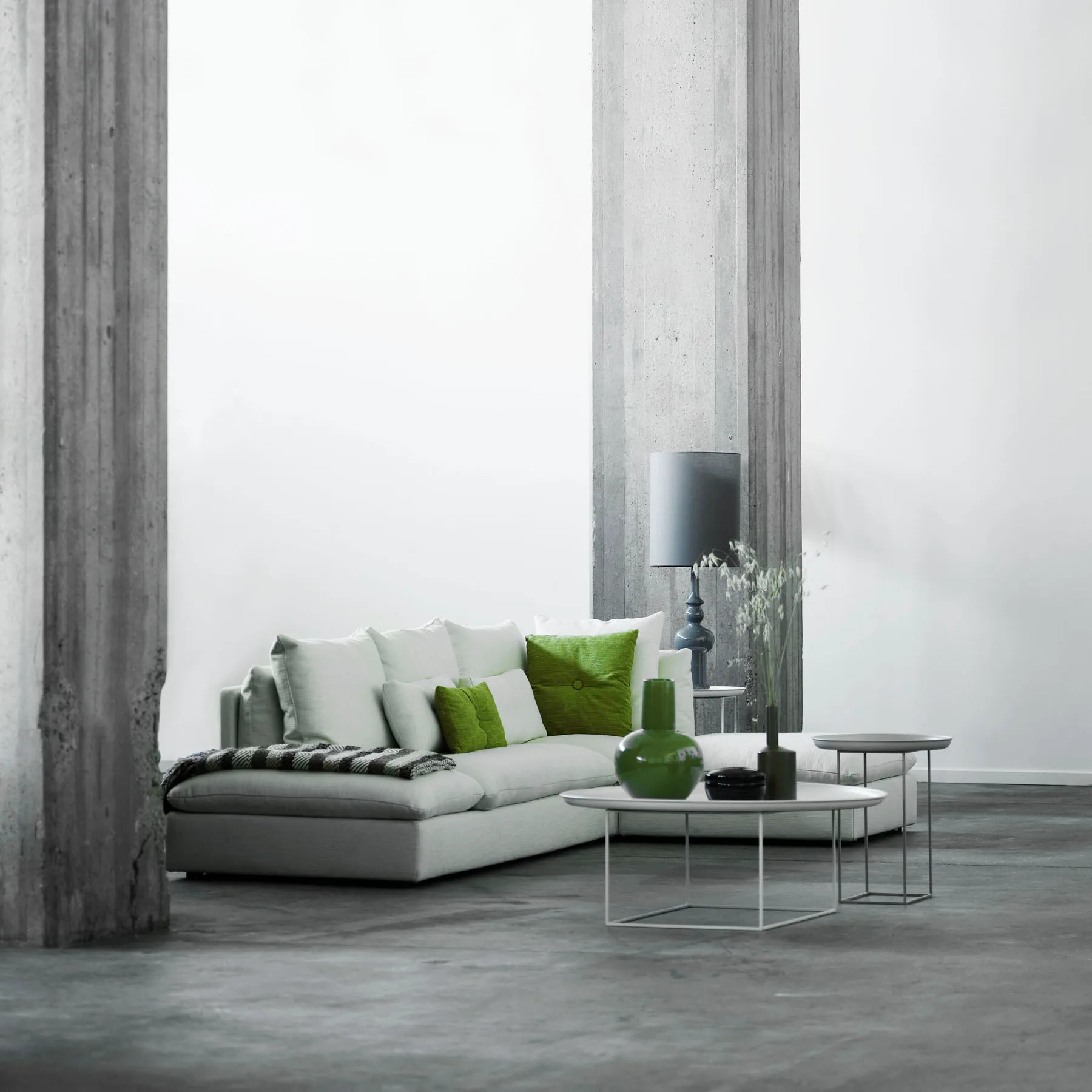 Table basse Duke Large, Blanc antique NORR11