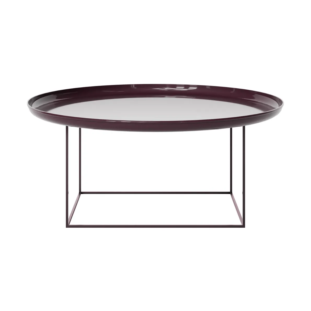 Table basse Duke Large, Lacquered maroon NORR11