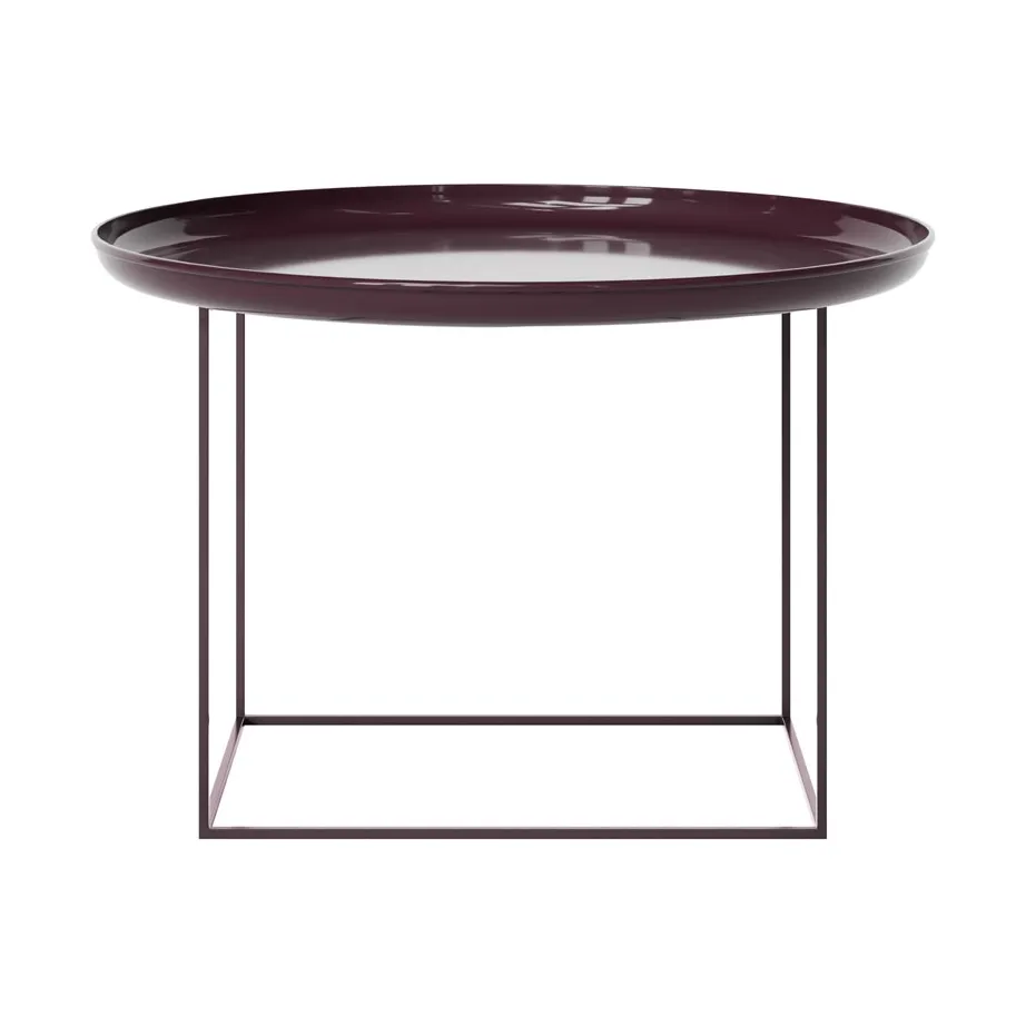 Table basse Duke Medium, Lacquered maroon NORR11