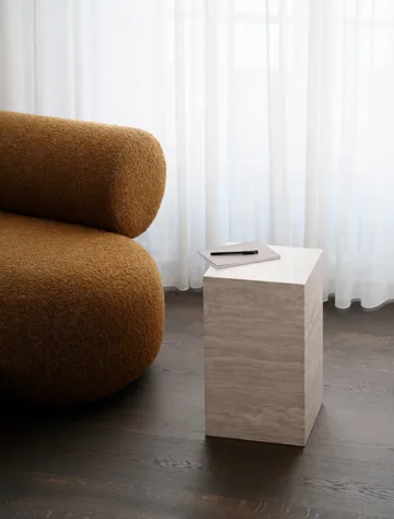 Table d’appoint Cubism - Travertin, 30x30x50 cm - NORR11