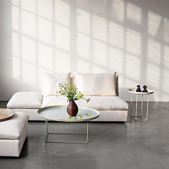 Table d'appoint Duke small, Antique white NORR11