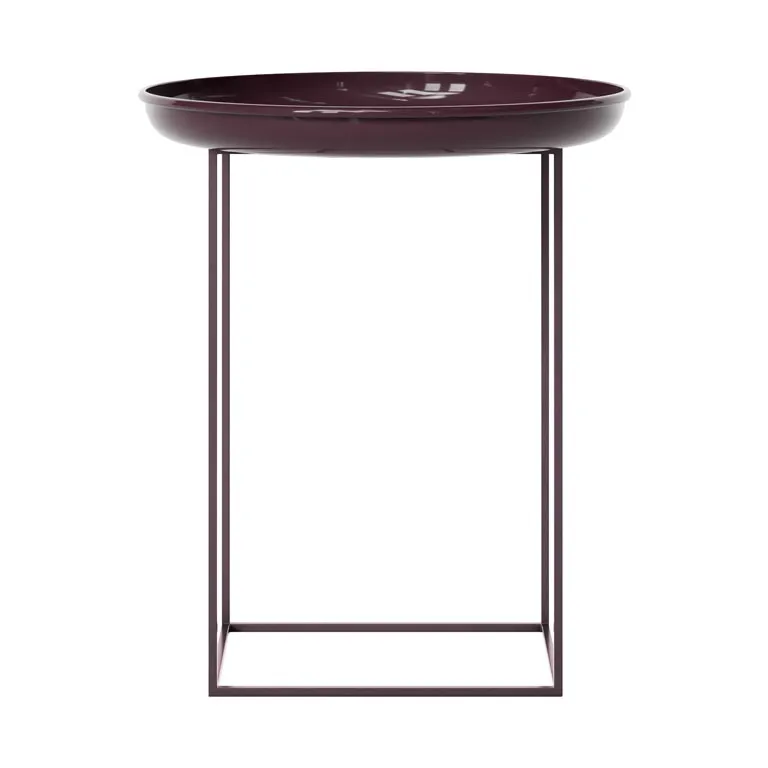 Table d'appoint Duke small, Lacquered maroon NORR11