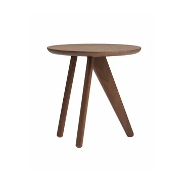 Table d'appoint Fin Ø40 cm - Chêne fumé foncé - NORR11