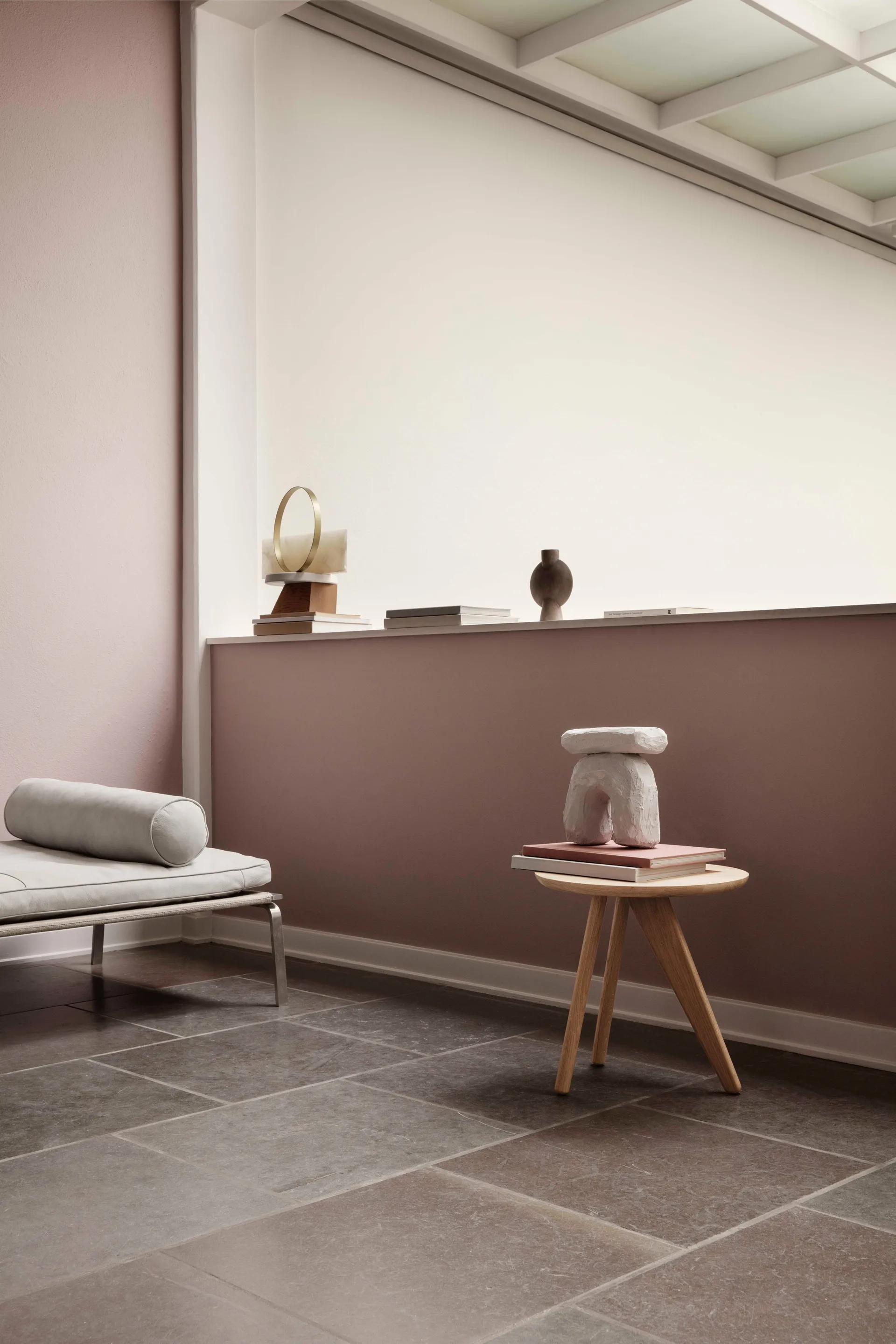 Table d'appoint Fin Ø40 cm, Chêne naturel NORR11