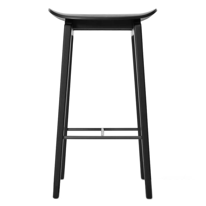 Tabouret de bar NY11 65 cm - Chêne teinté noir - NORR11