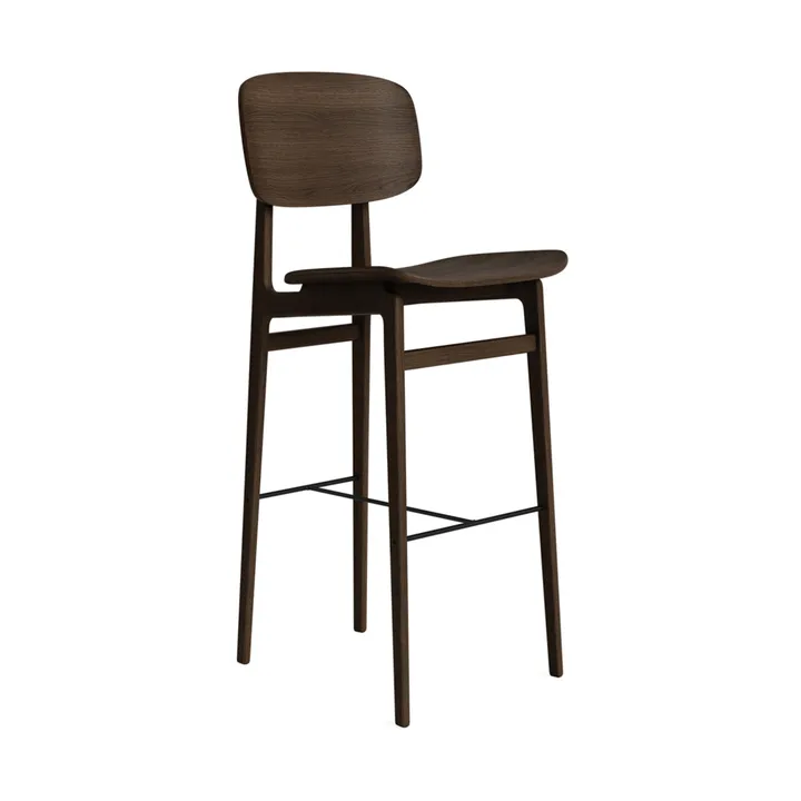 Tabouret de bar NY11 - Dark smoked oak, 75 cm - NORR11