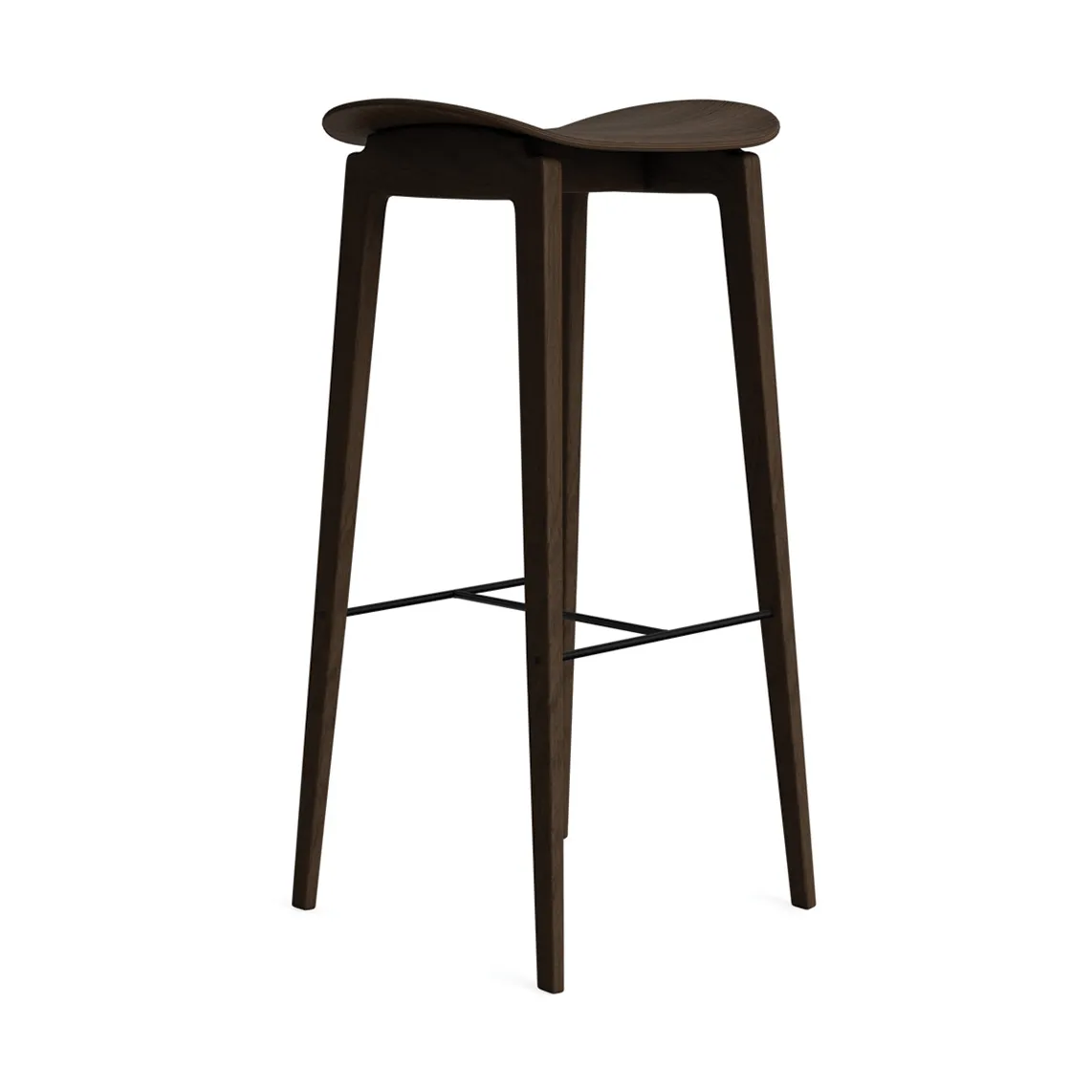 Tabouret de bar NY11, Dark smoked oak, 75 cm NORR11