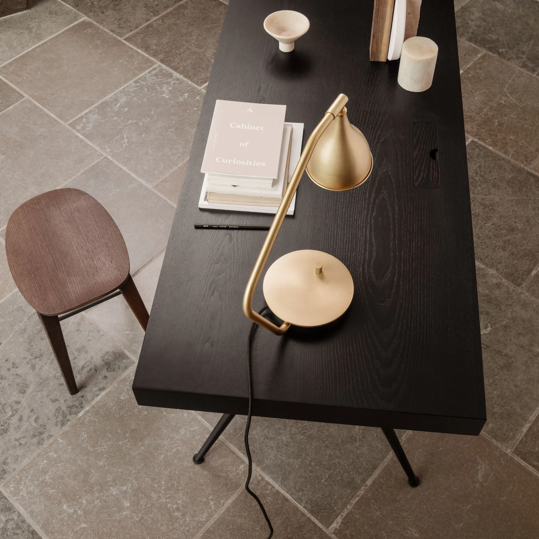 Tabouret NY11, Chêne teinté foncé NORR11