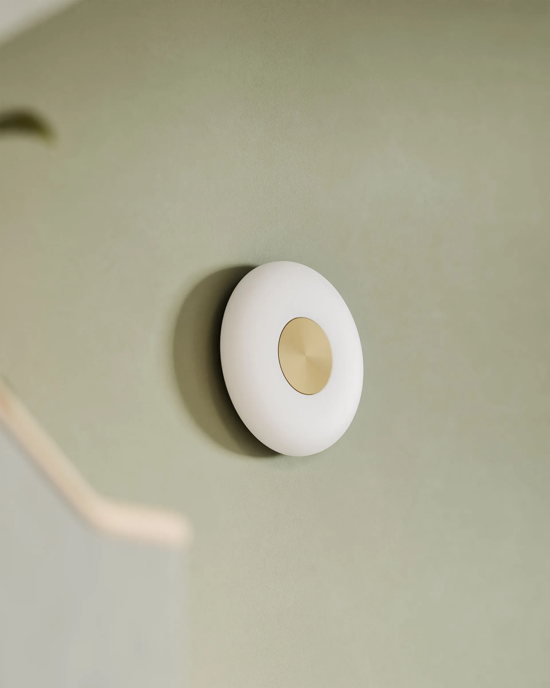 Applique murale Glint Ø25 cm, Opalglas blanc Northern