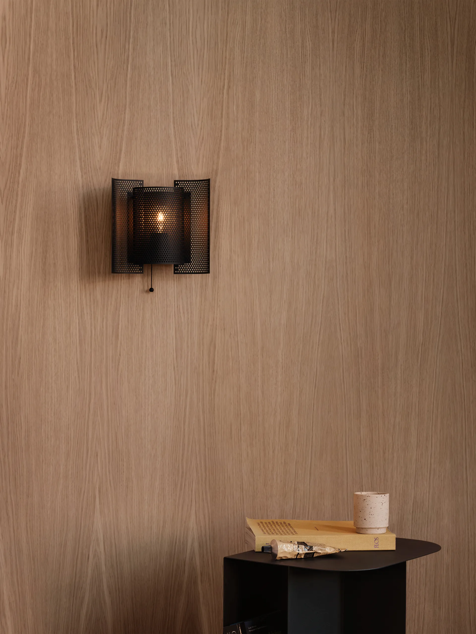 Applique murale perforée Butterfly, Noir Northern