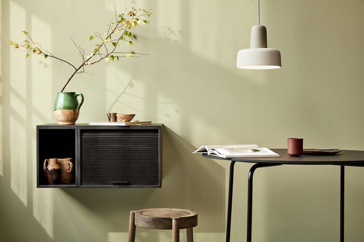 Armoire à porte battante Hifive, Chêne teinté noir Northern