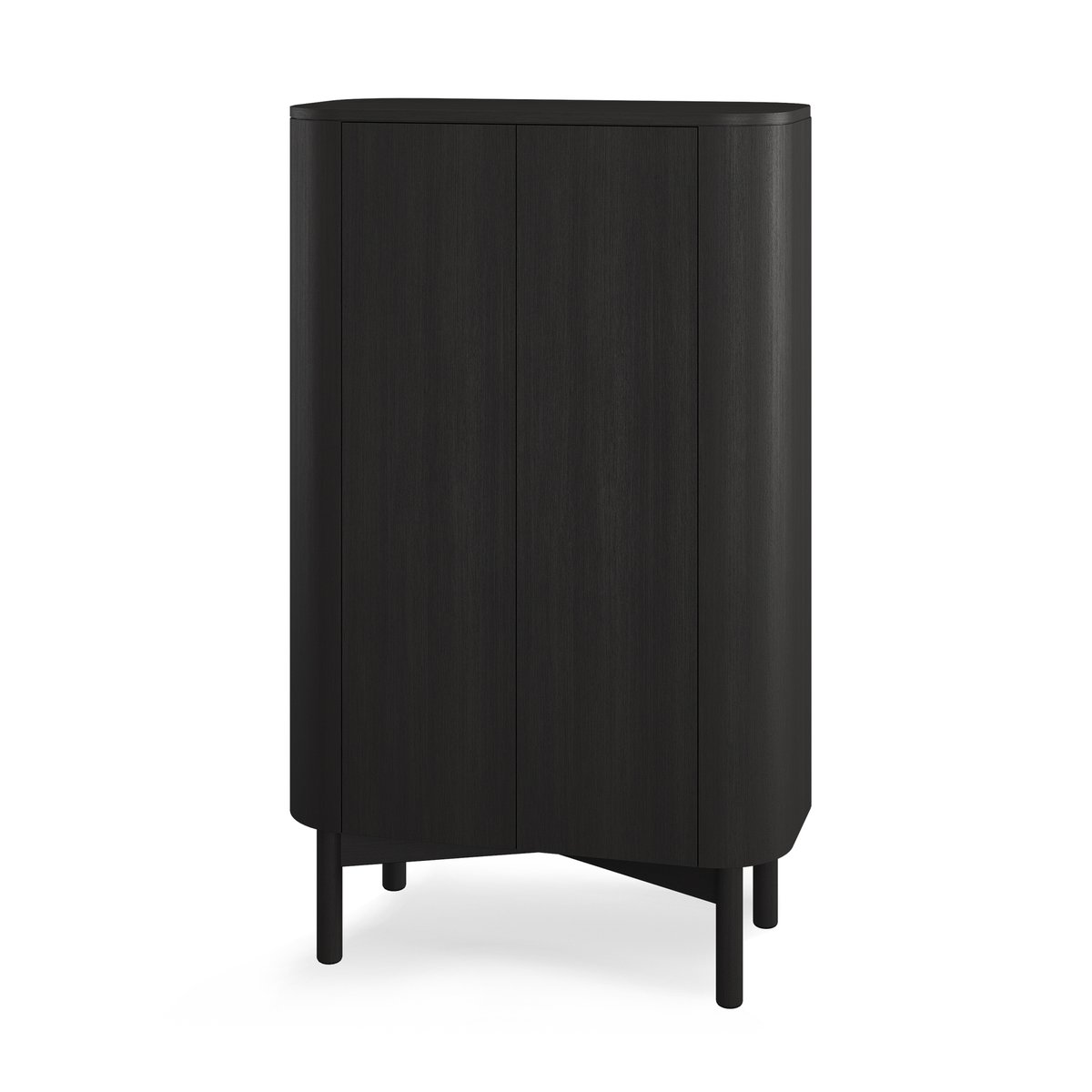 Northern Armoire Loud tall 143 cm Black painted oak