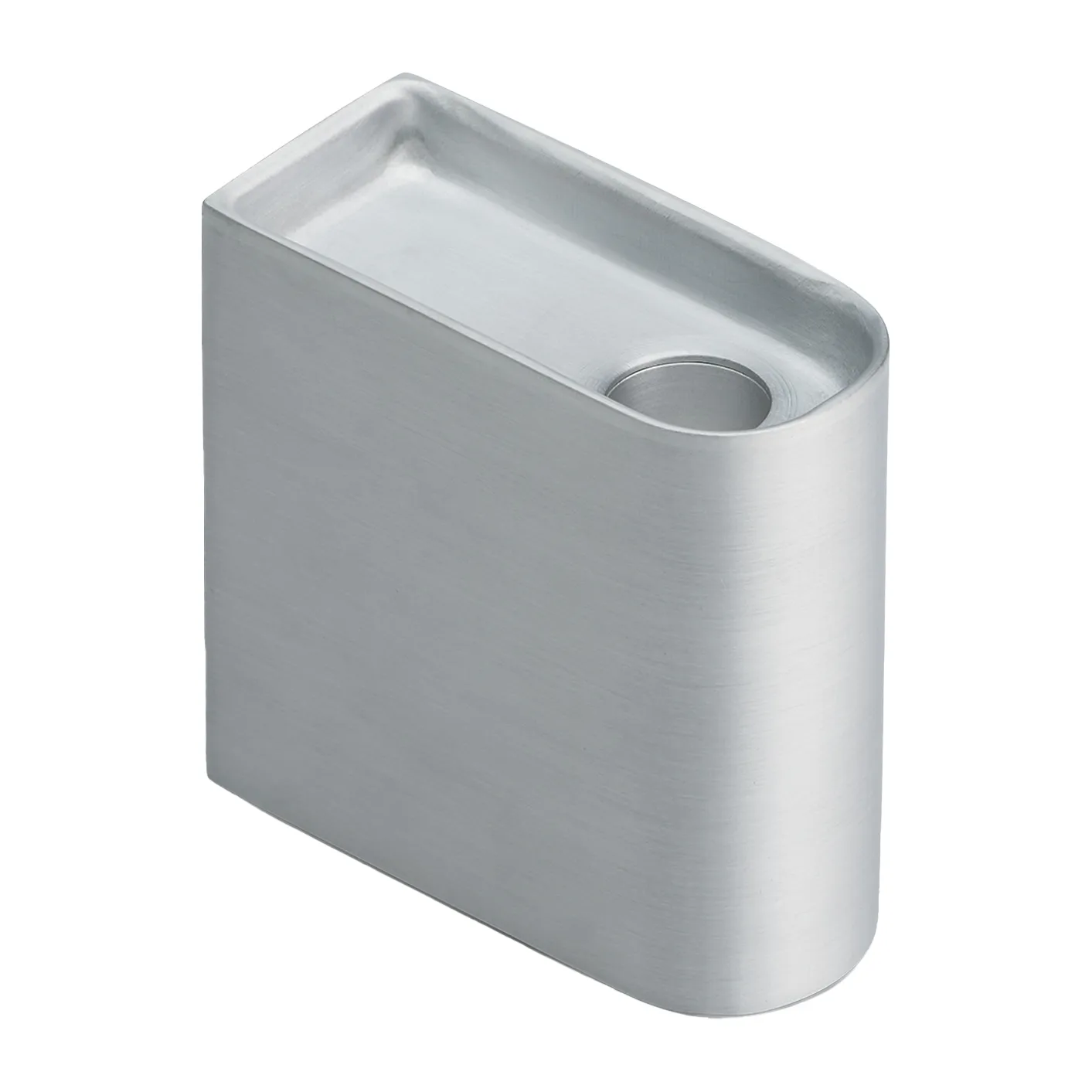 Bougeoir Monolith low, Aluminium Northern