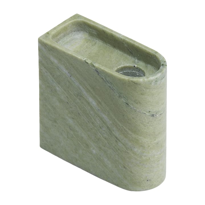 Bougeoir Monolith low - Mixed green marble - Northern
