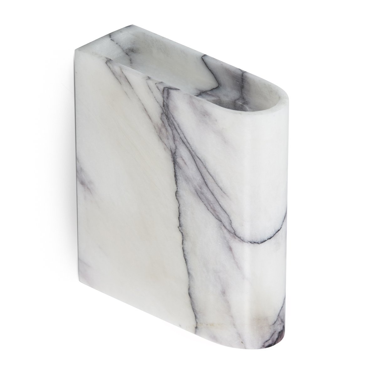 Northern Bougeoir mural Monolith Mixed white marble