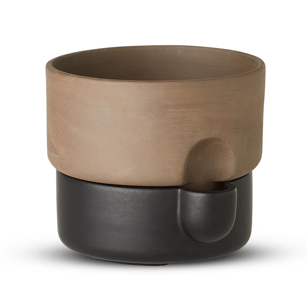 Cache-pot avec auto-arrosage Oasis petit Ø15 cm, Noir Northern