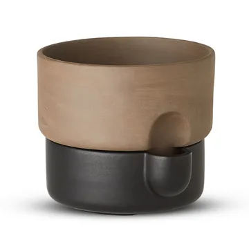 Cache-pot avec auto-arrosage Oasis petit Ø15 cm - Noir - Northern