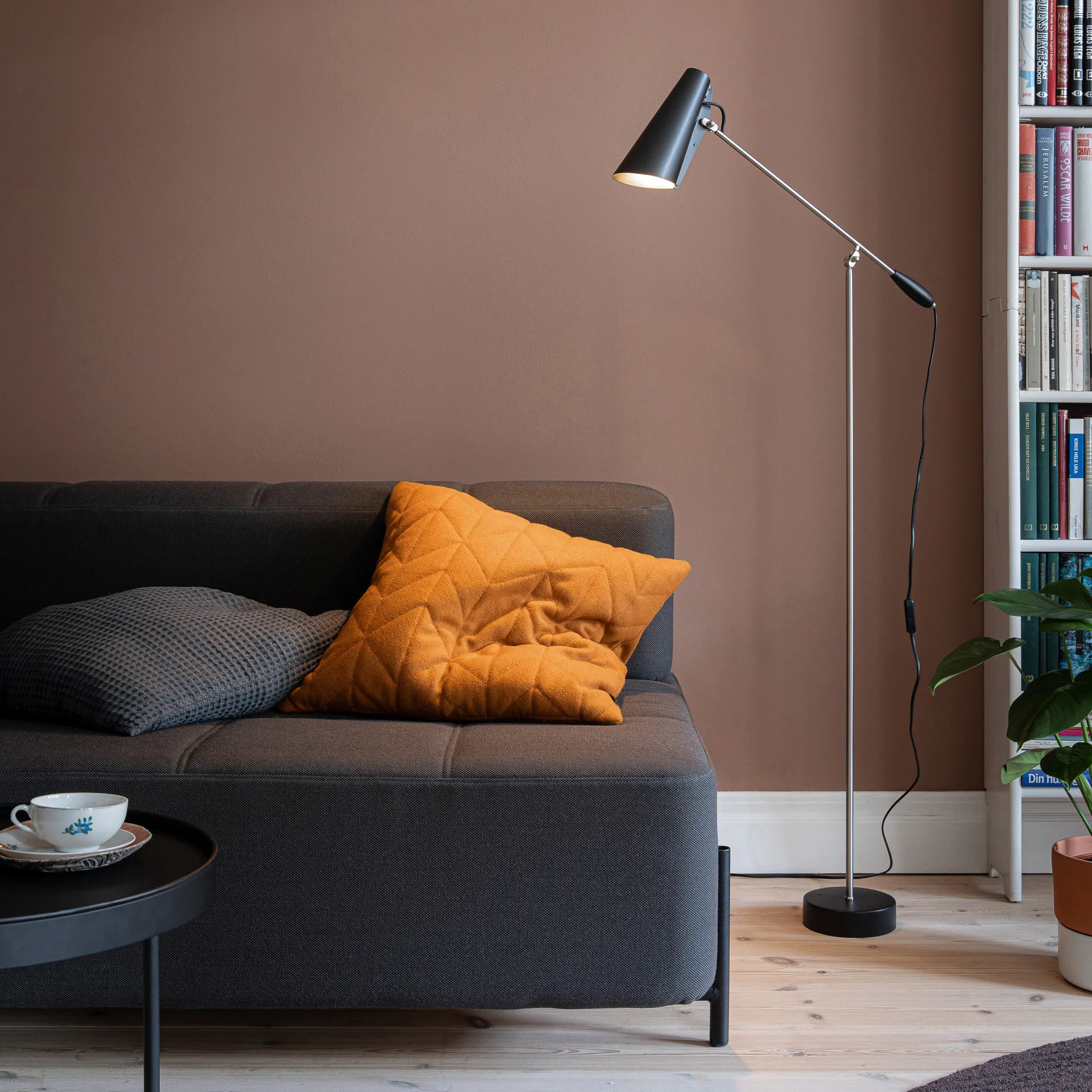 Lampadaire Birdy, Black-steel Northern