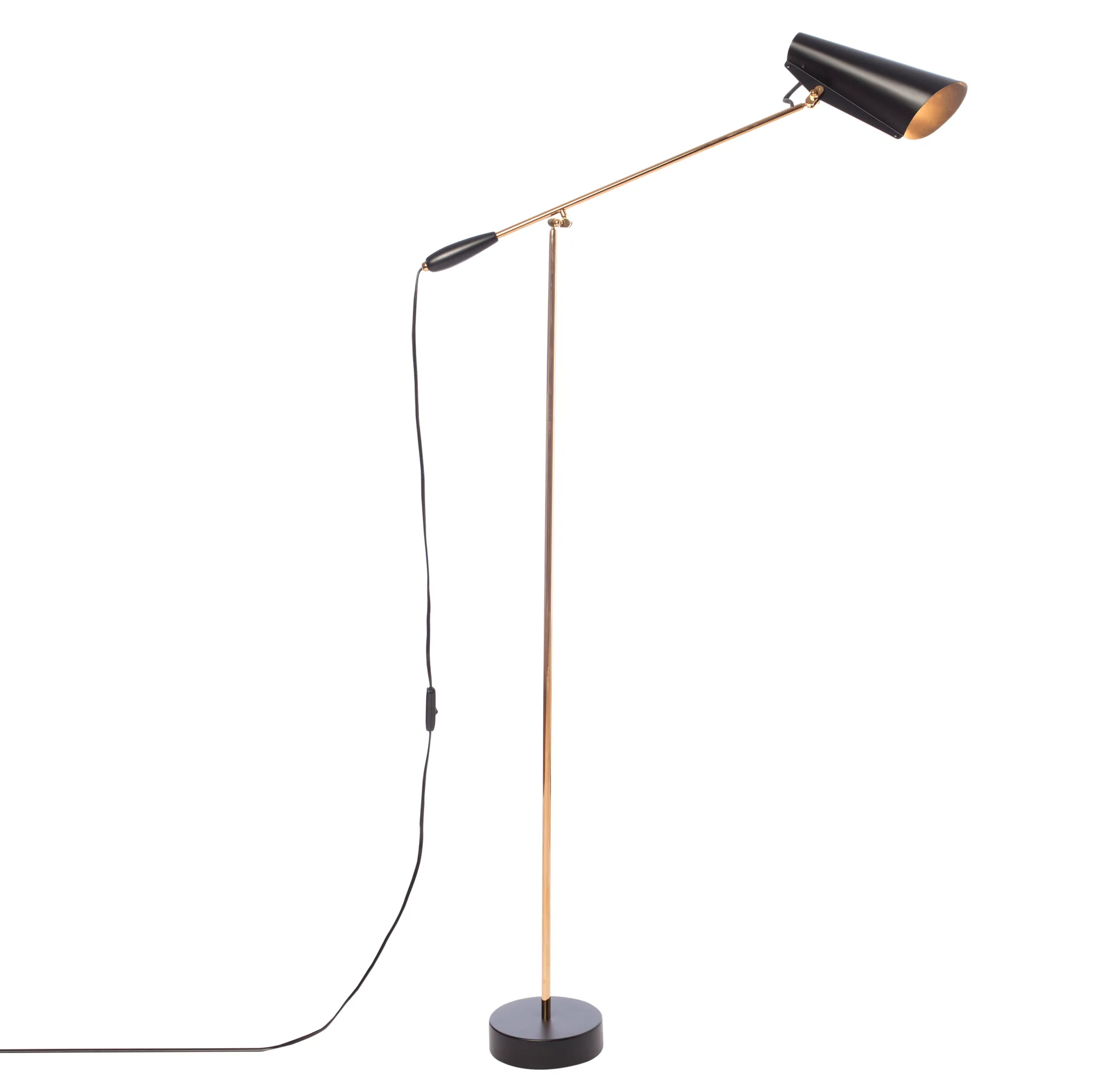Lampadaire Birdy, noir mate Northern