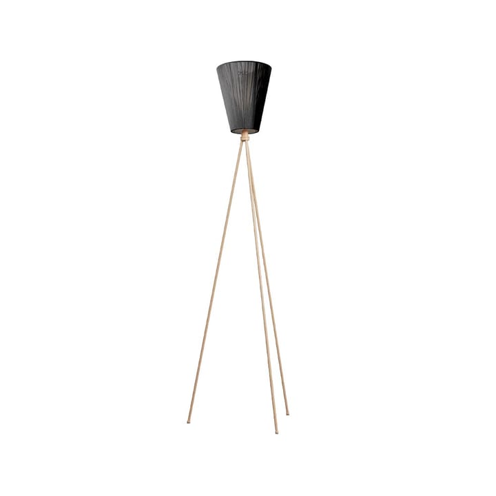 Lampadaire Oslo Wood - black, structure beige - Northern