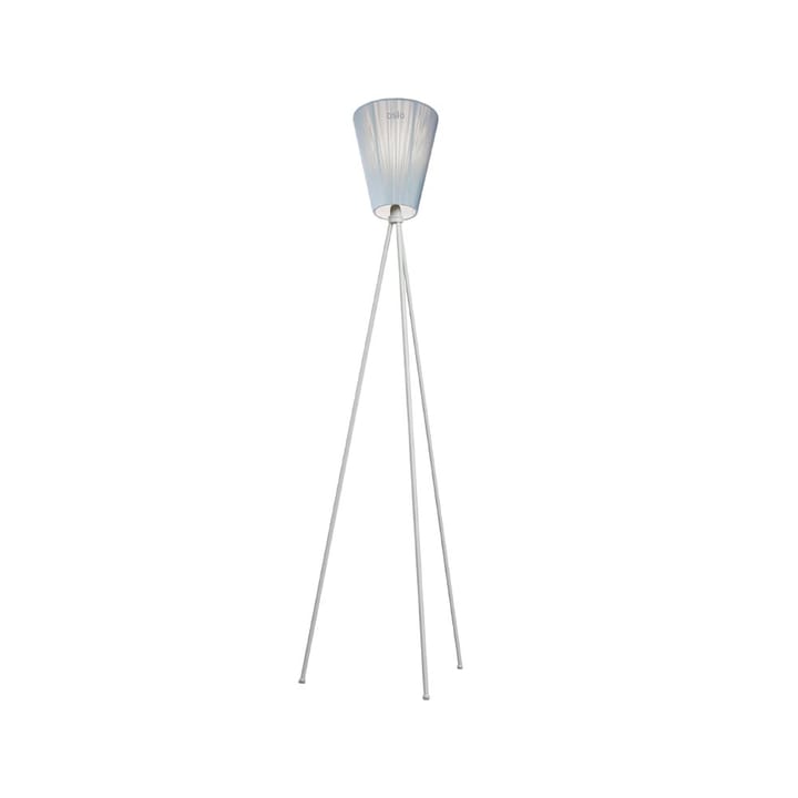 Lampadaire Oslo Wood - light blue, structure gris clair - Northern