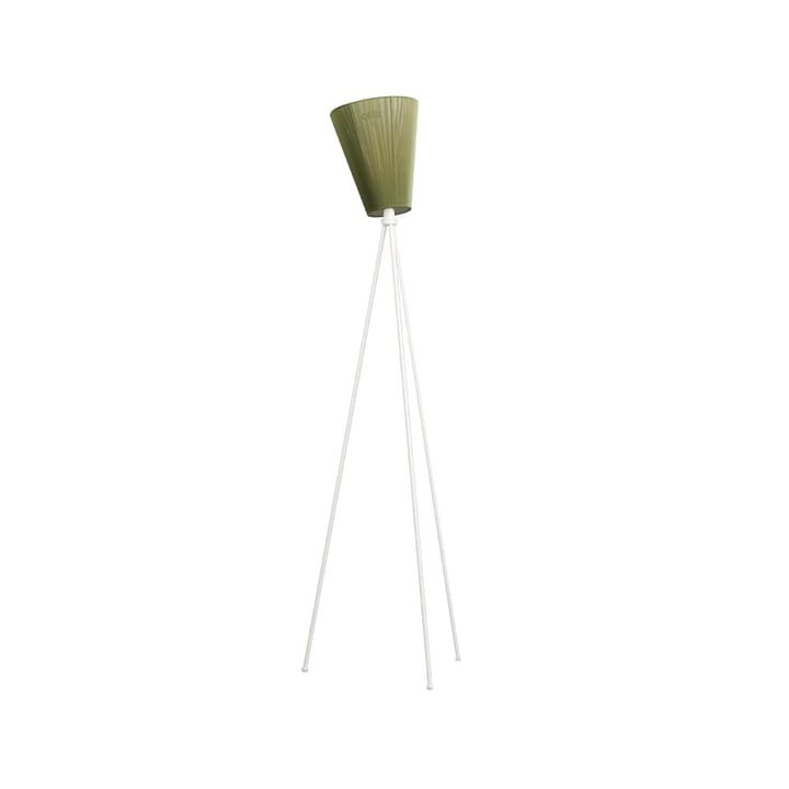 Lampadaire Oslo Wood - olive green, structure blanc mat - Northern