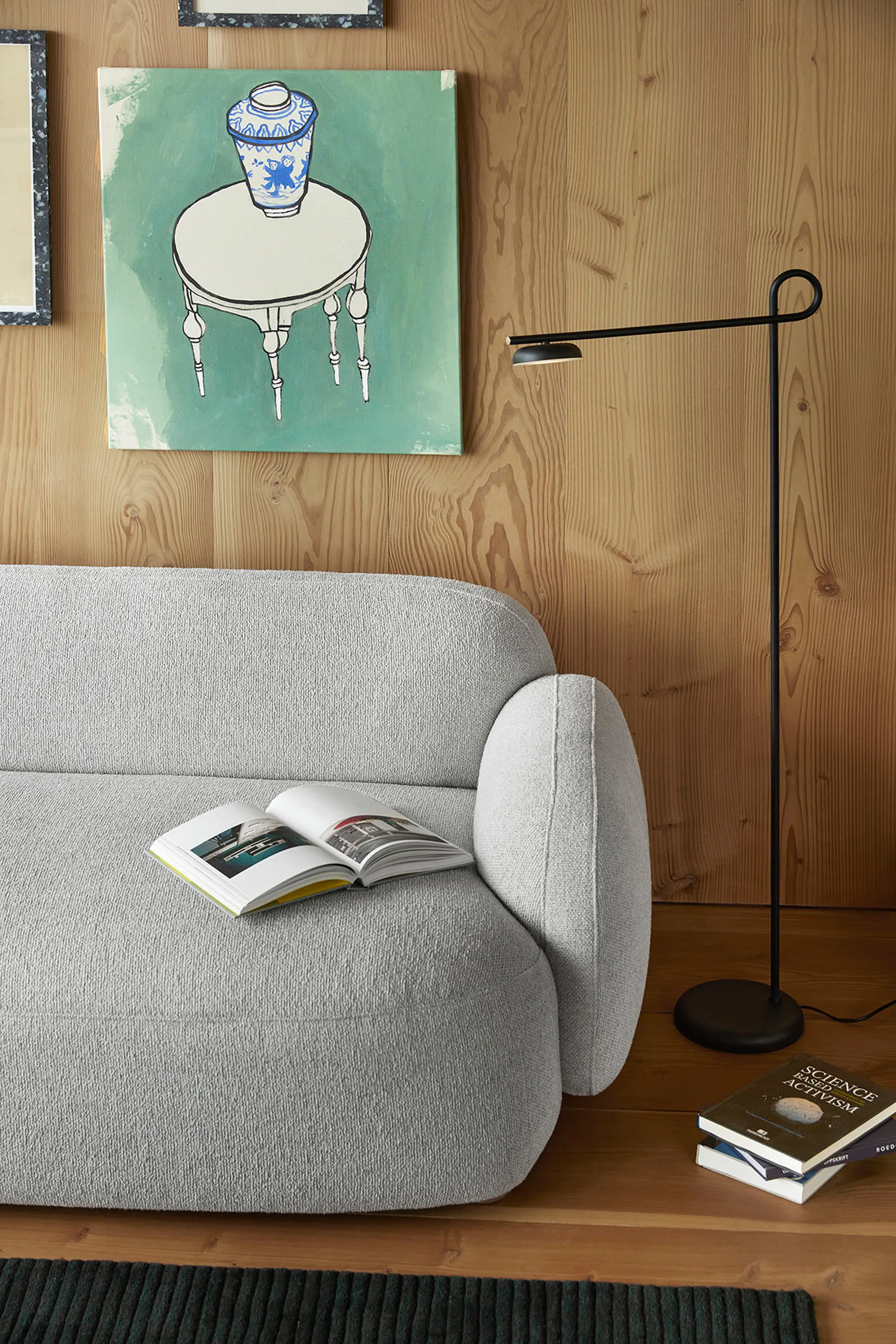 Lampadaire Salto, Noir Northern