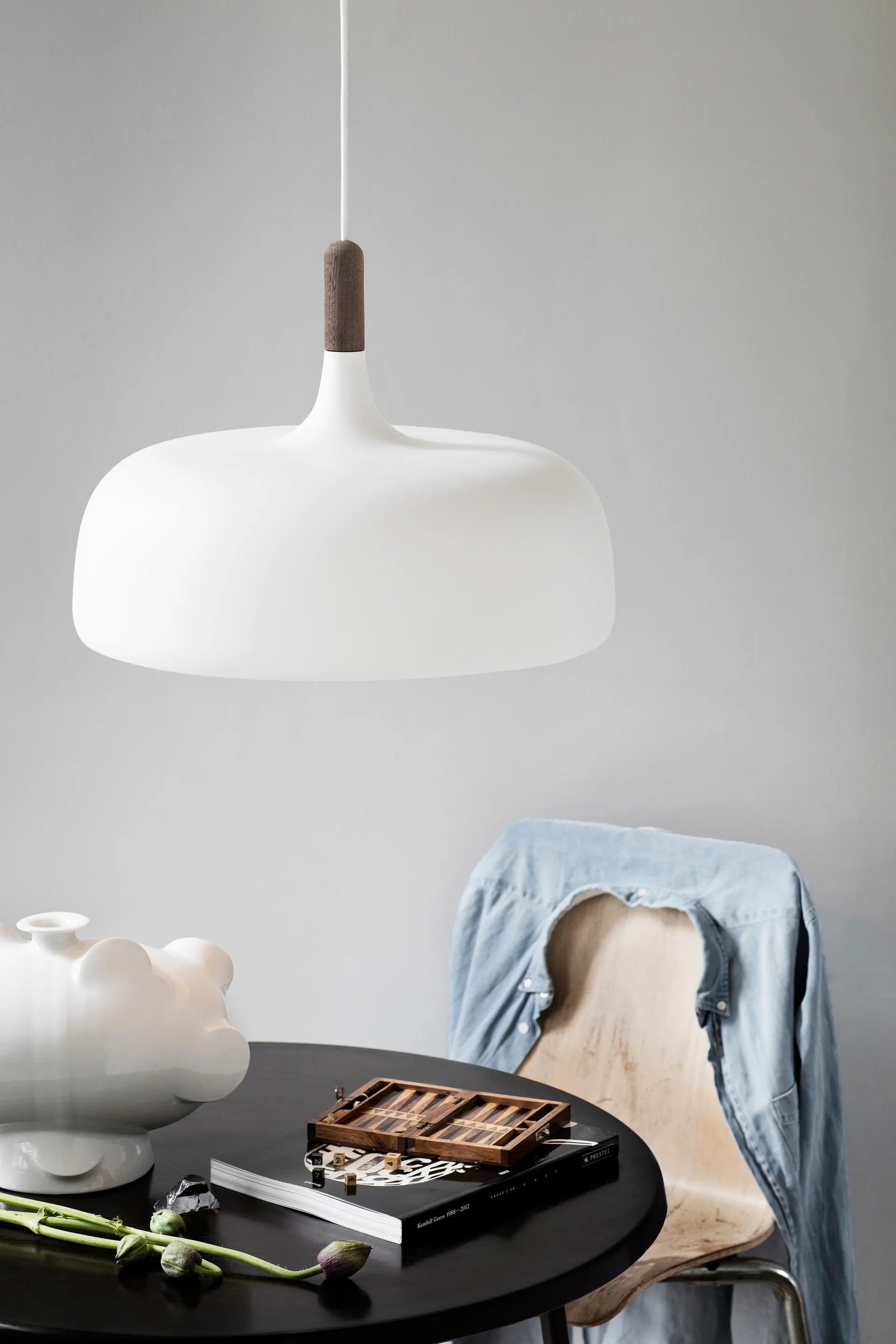 Lampe à suspension Acorn, Blanc mat Northern