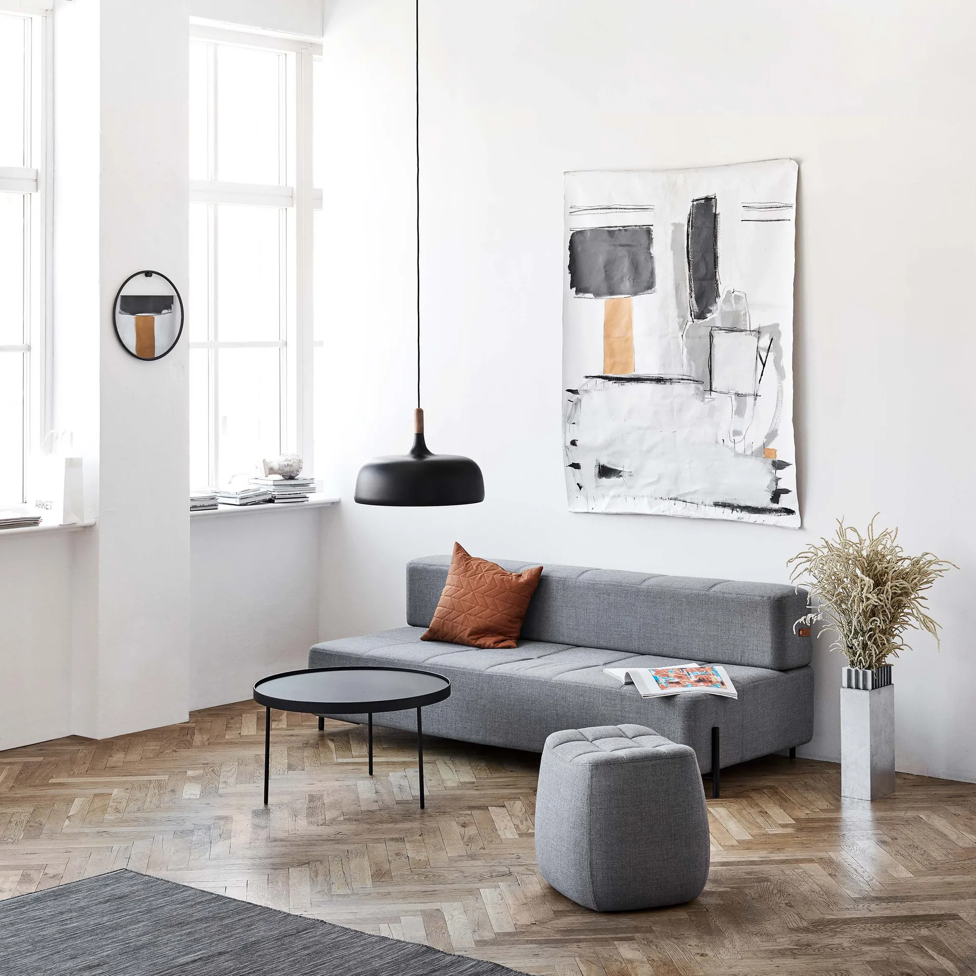 Lampe à suspension Acorn, noir Northern