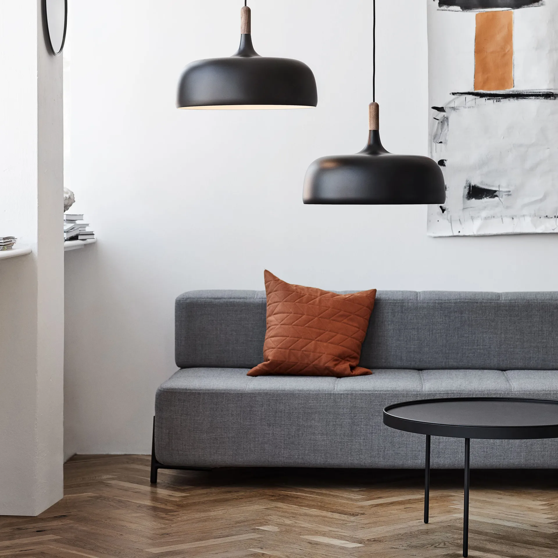 Lampe à suspension Acorn, noir Northern