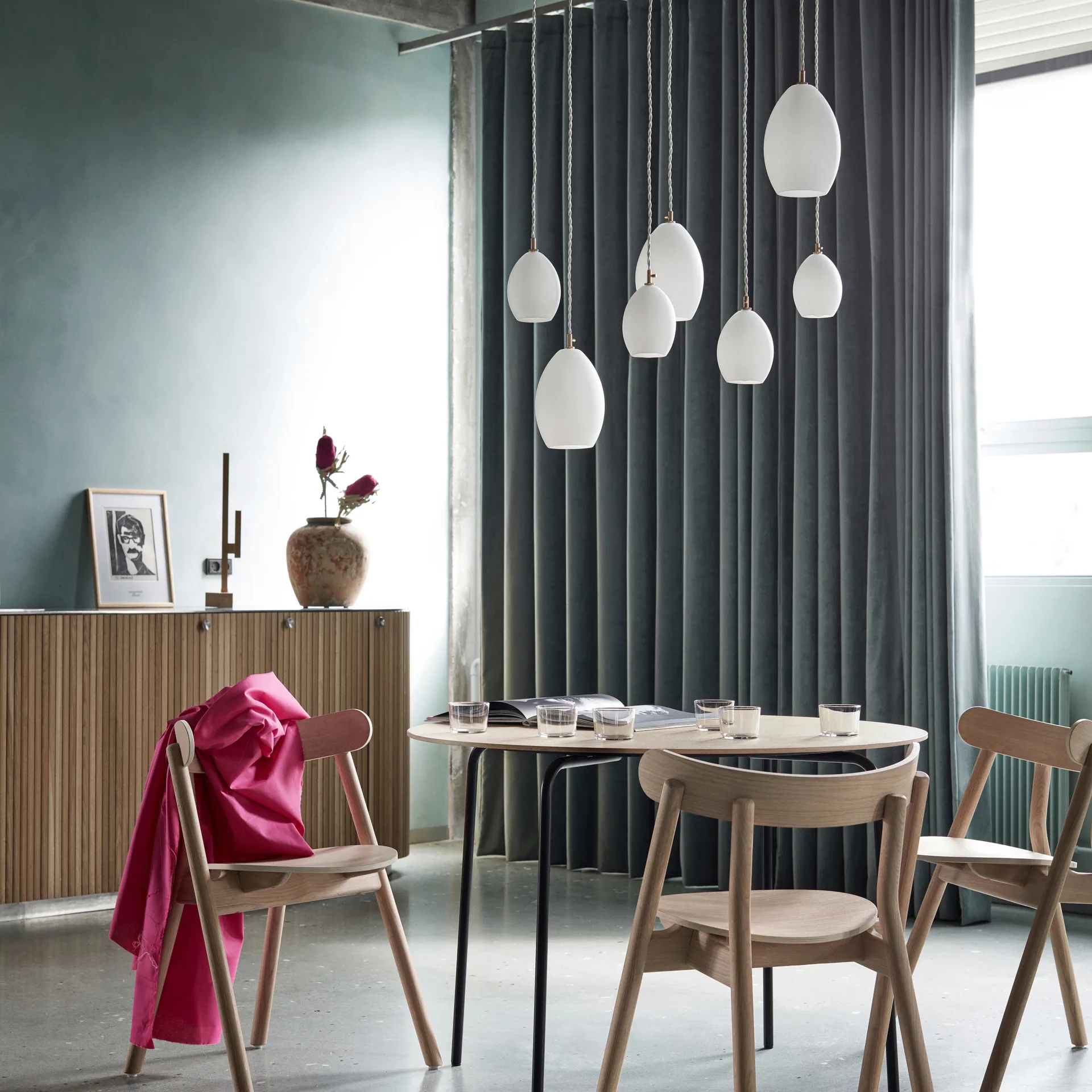 Lampe à suspension Unika blanc, Grand Northern