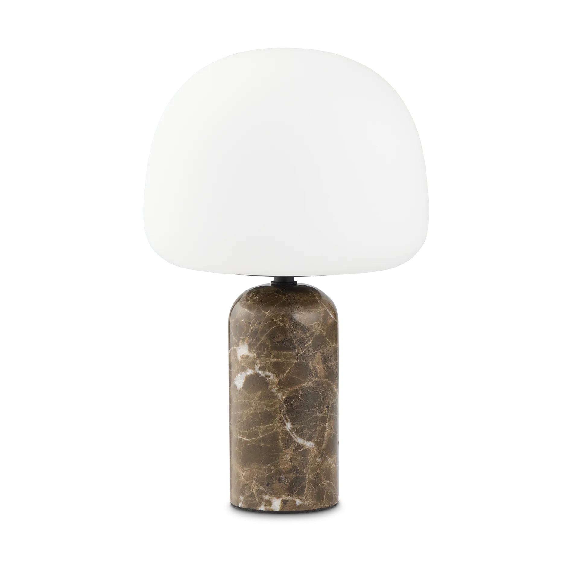 Lampe de bureau Kin 33 cm, Brown marble Northern