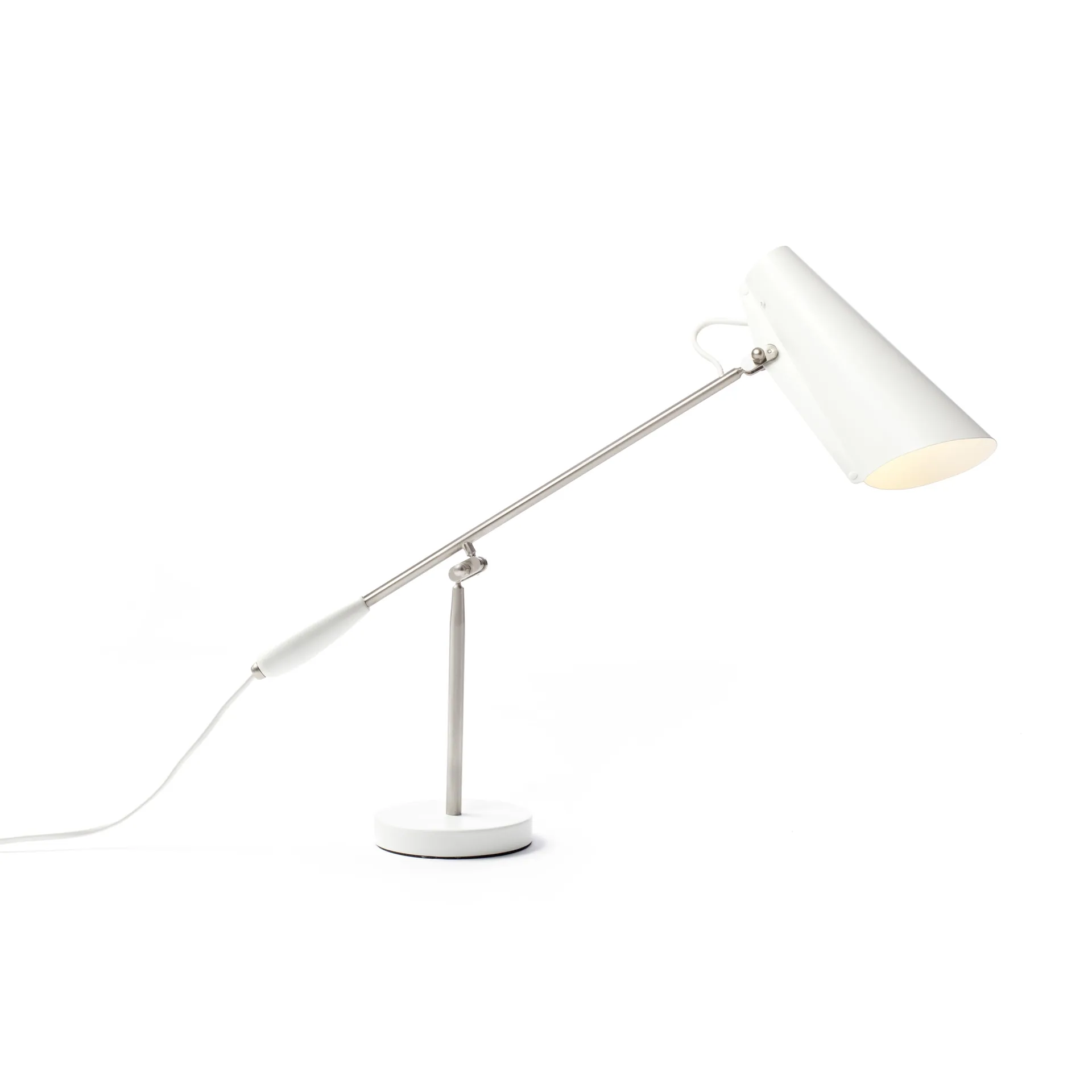 Lampe de table Birdy, blanc-métallique Northern