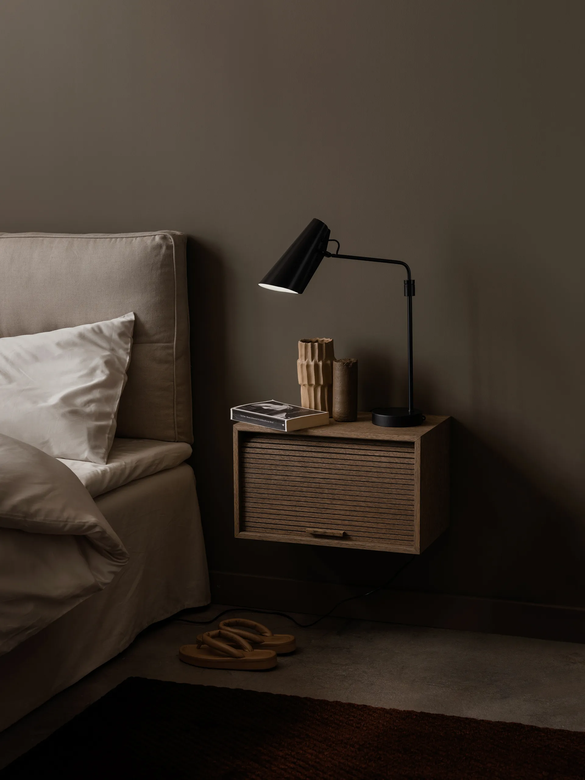 Lampe de table Birdy swing, Noir-noir Northern