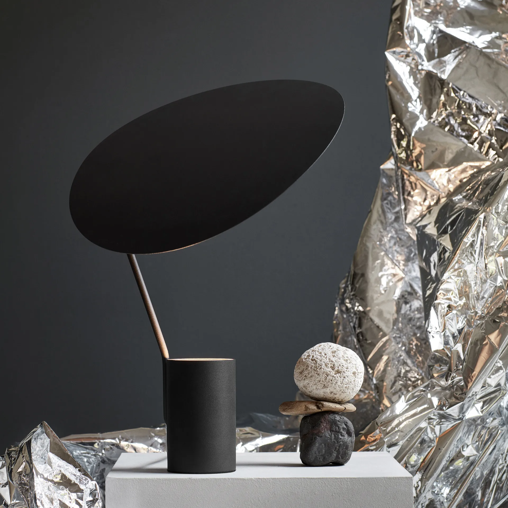 Lampe de table Ombre, Noir Northern
