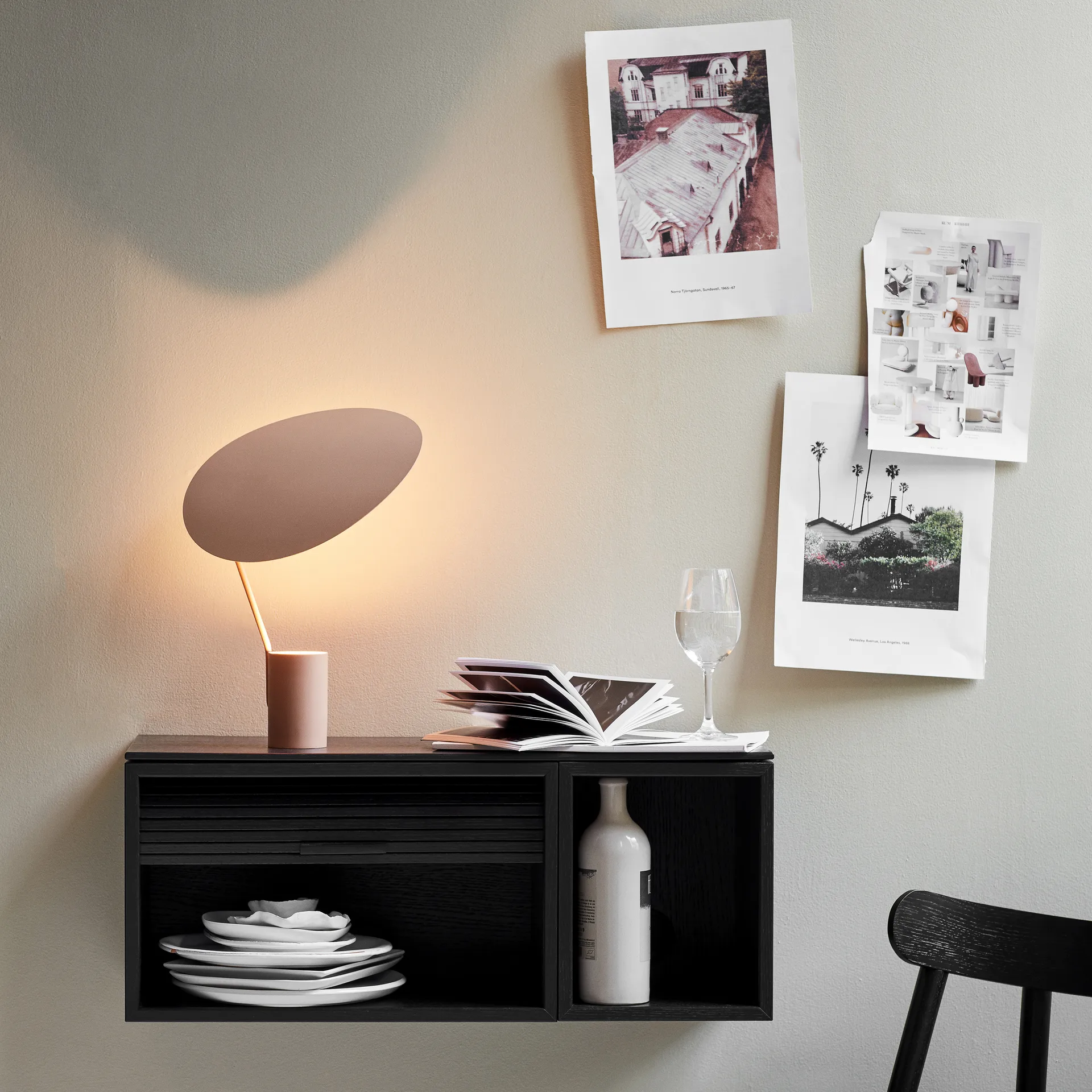 Lampe de table Ombre, warm Beige Northern