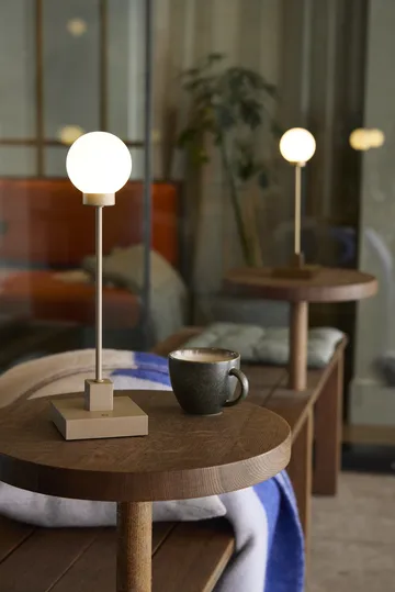 Lampe de table portable Snowball 33 cm - Laiton - Northern
