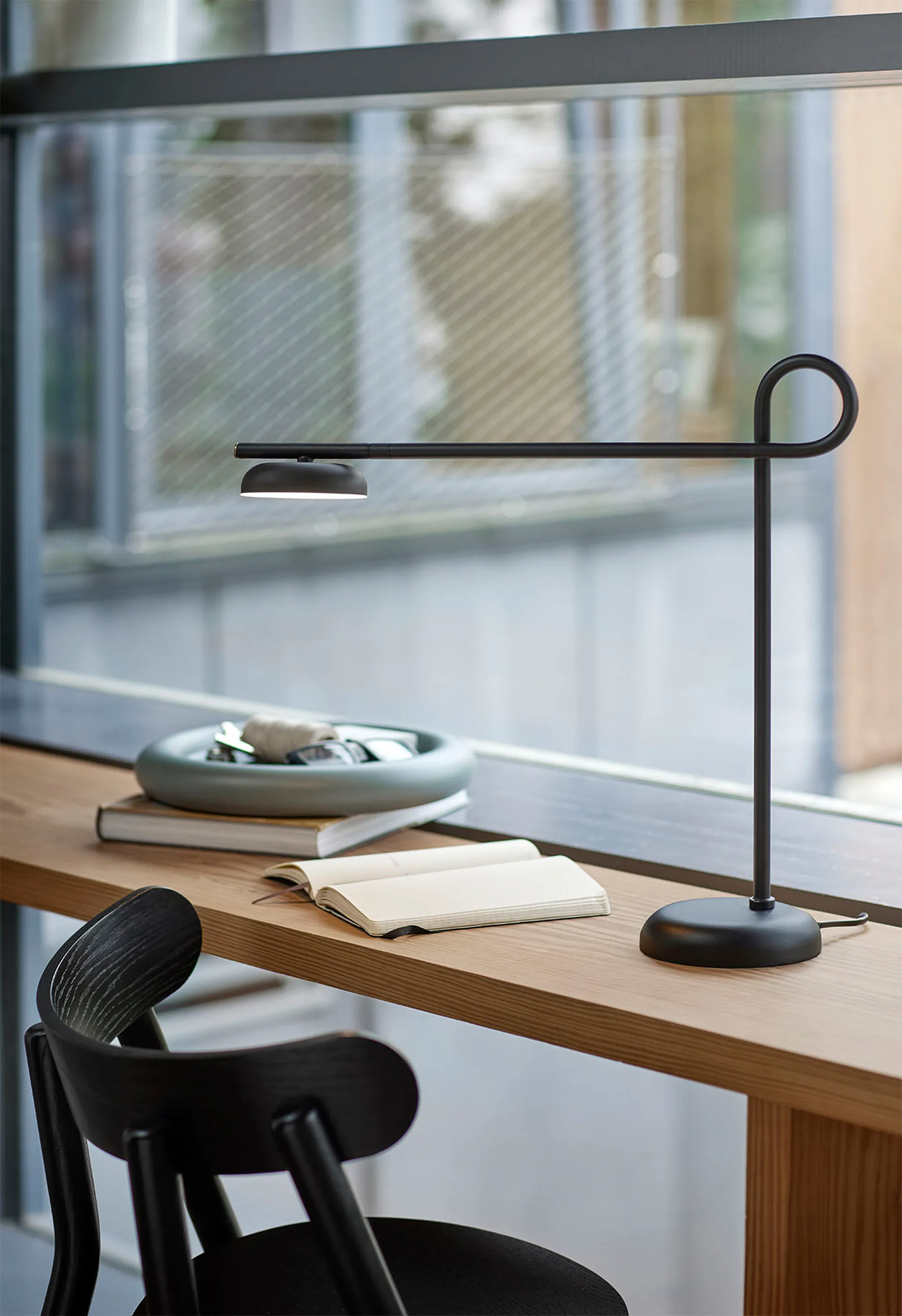 Lampe de table Salto, Noir Northern