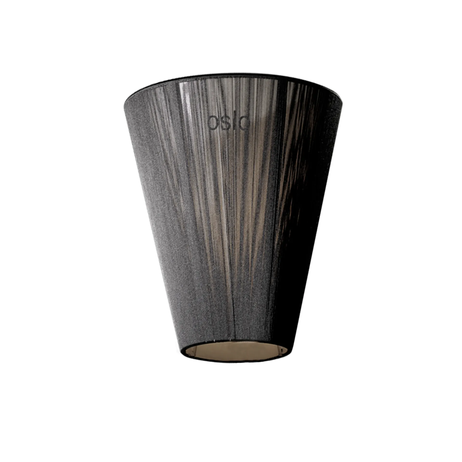 Lampe sur pied Oslo Wood abat-jour, Noir Northern
