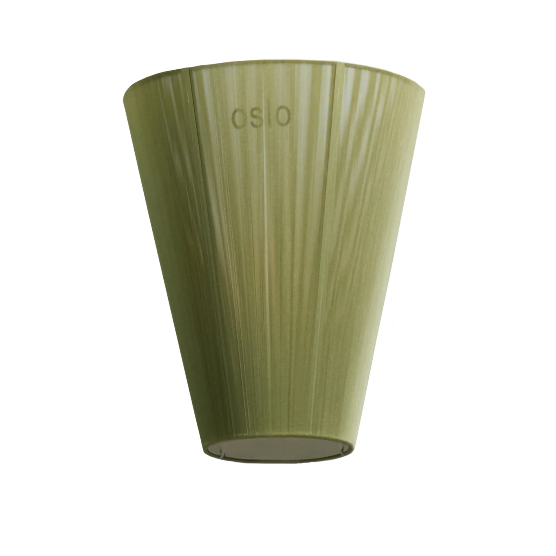 Lampe sur pied Oslo Wood abat-jour, Vert olive Northern