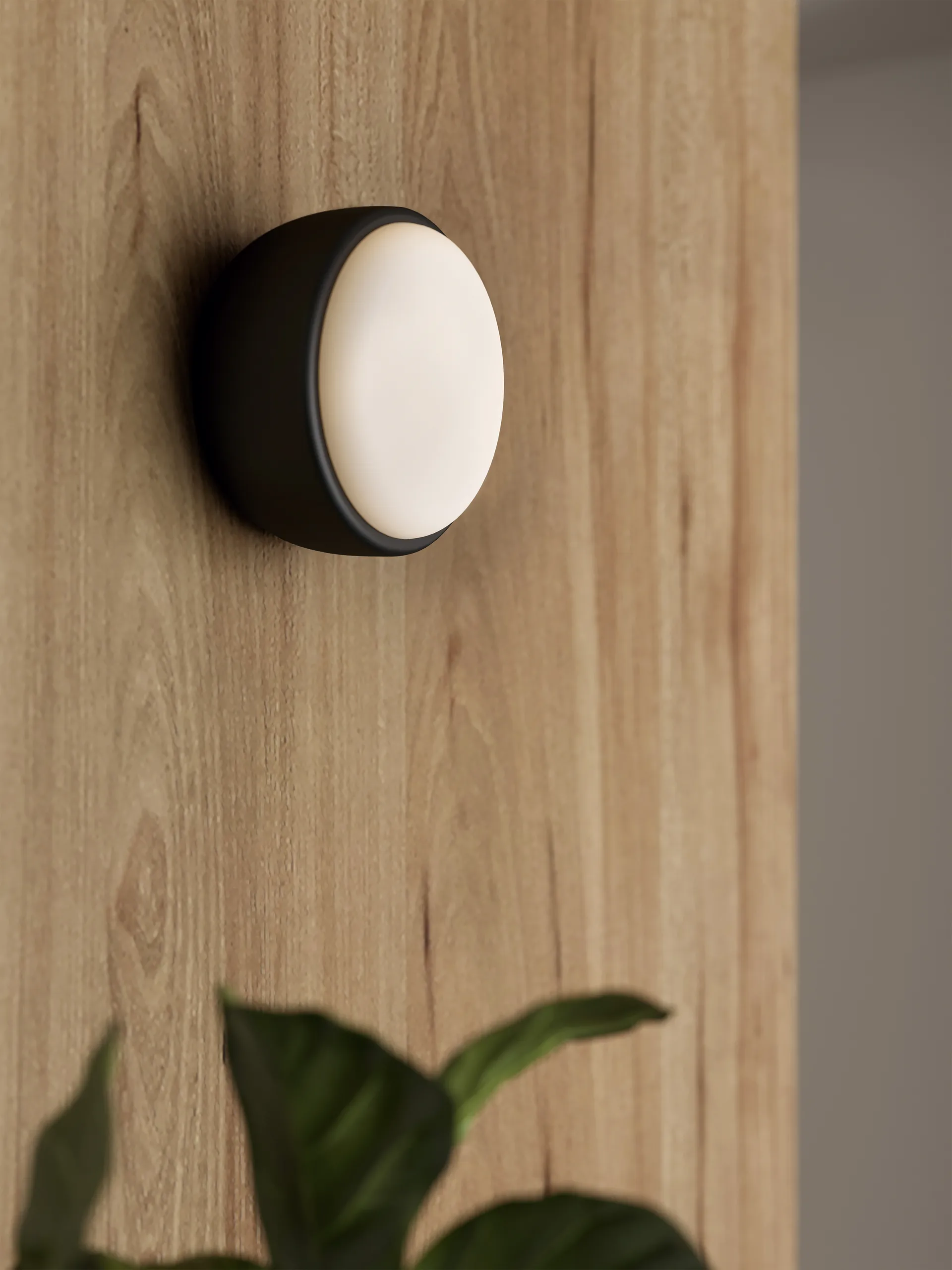 Plafonnier Over Me Ø20 cm, Noir mat Northern